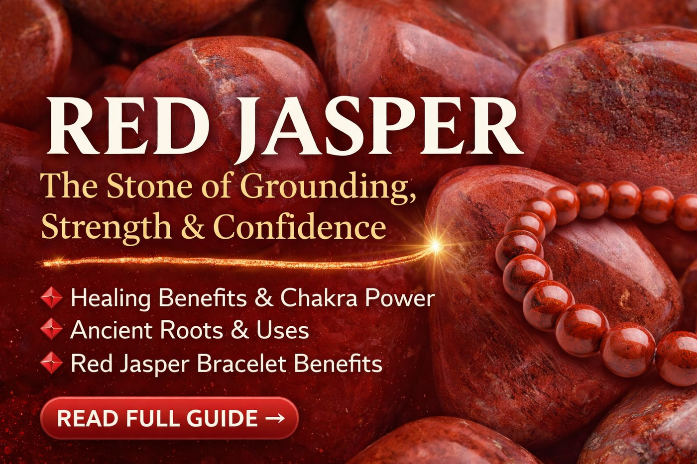 Red Jasper: The Ultimate Guide to the Stone of Strength, Grounding & Vitality