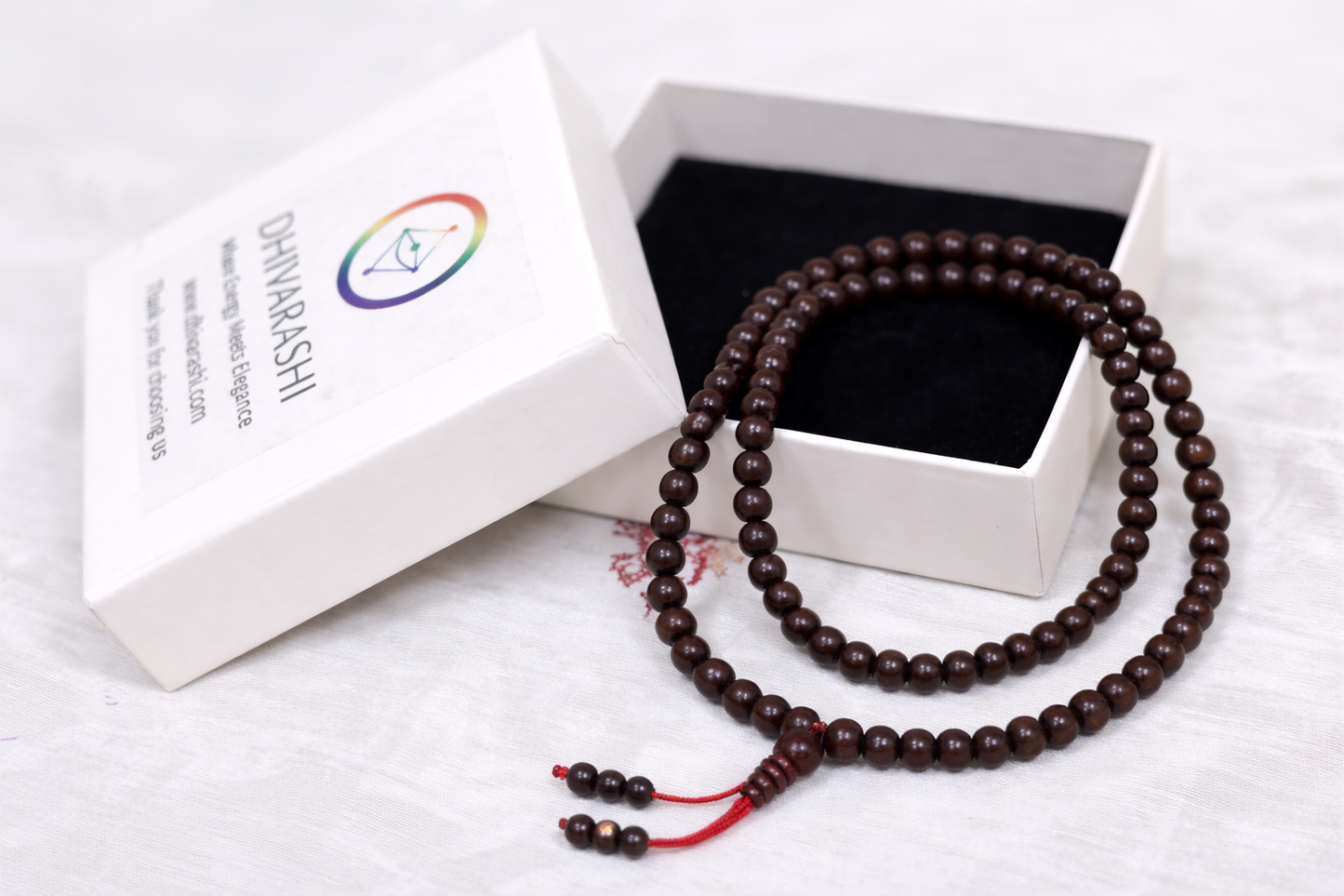 Red Chandan Mala Thread Latkan 8mm