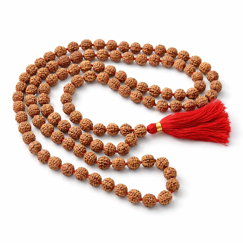 Rudraksha Mala Thread Tassel 8mm