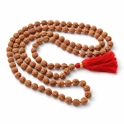 Rudraksha Mala Thread Tassel 8mm
