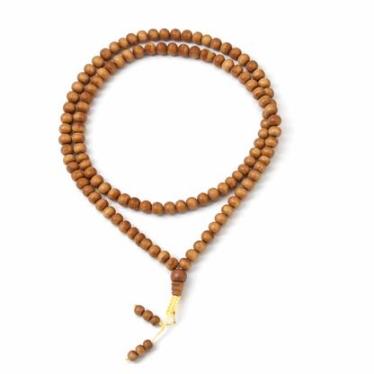 White Chandan Mala Thread Latkan 8mm