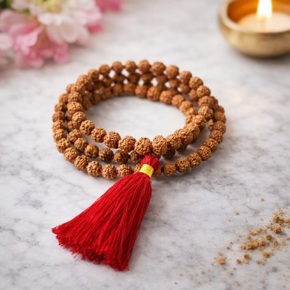 Rudraksha Mala 6mm Natural Beads