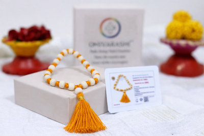 Dhivarashi Tulsi Sumanni Bracelet - Natural Holy Basil Wood Spiritual Protection Hindu Prayer Beads Krishna Devotion