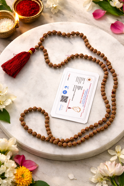 Rudraksha Mala 6mm Natural Beads