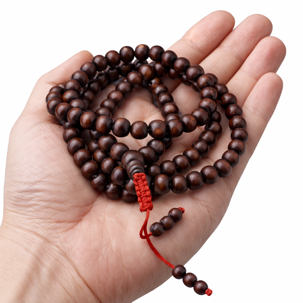 Red Chandan Mala Thread Latkan 8mm