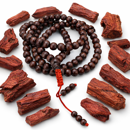 Red Chandan Mala Thread Latkan 8mm