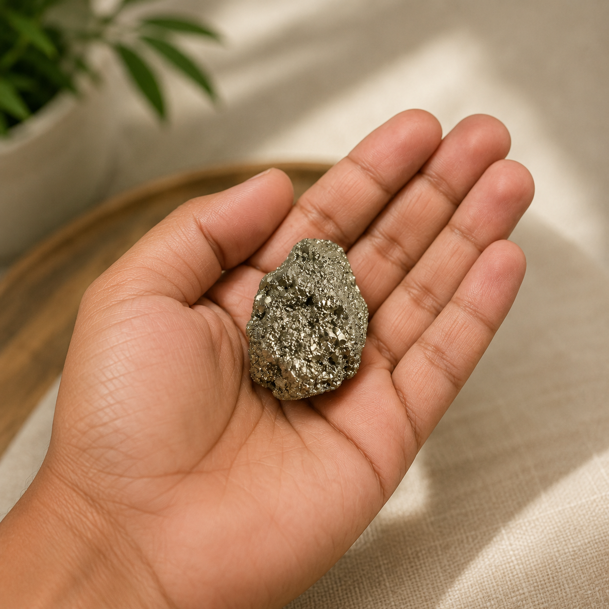 Natural Raw Pyrite Stone | 100% Earth-Mined Crystal | 40–70g Specimen