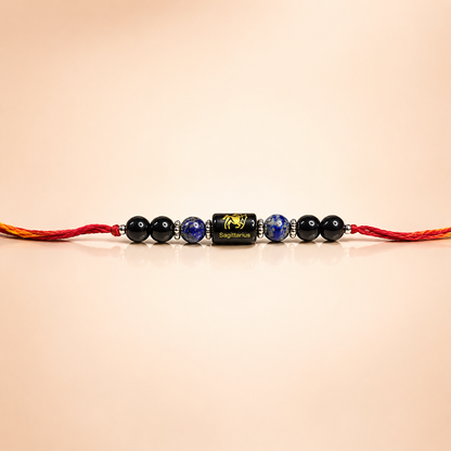 Zodiac Crystal Rakhi Bracelet