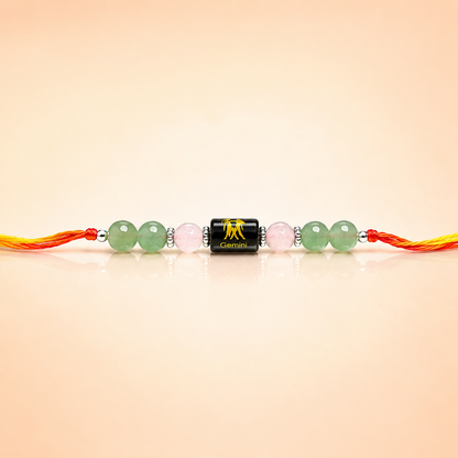 Zodiac Crystal Rakhi Bracelet