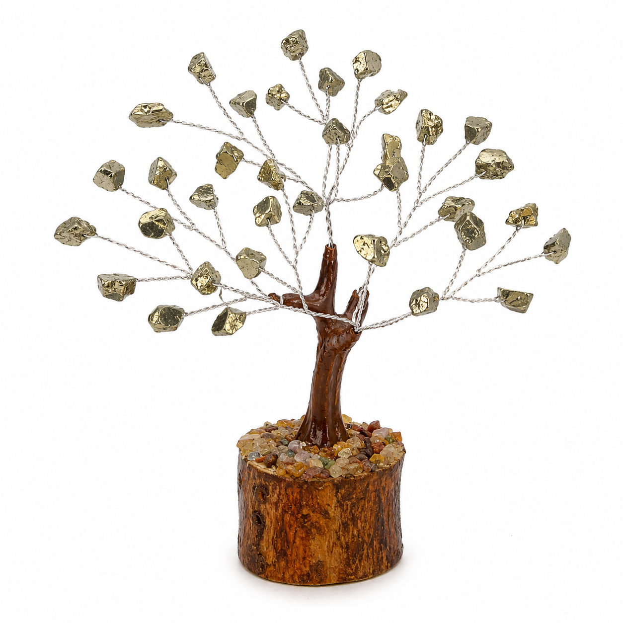 Natural Pyrite Crystal Tree for Wealth & Prosperity | 50 Stones | Dhivarashi