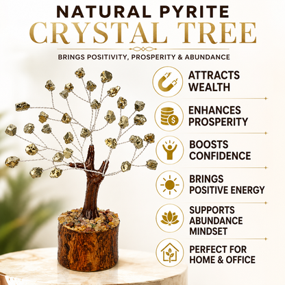 Natural Pyrite Crystal Tree for Wealth & Prosperity | 50 Stones | Dhivarashi