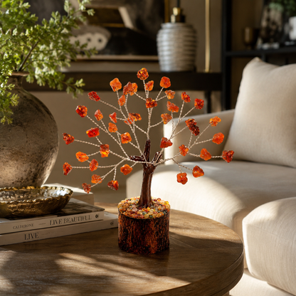 Natural Carnelian Crystal Tree – Boost Energy, Confidence & Motivation | 50 Stones | Dhivarashi