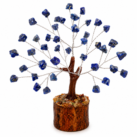 Lapis Lazuli Crystal Tree | 50 Natural Stones | Handmade Gemstone Bonsai | Dhivarashi