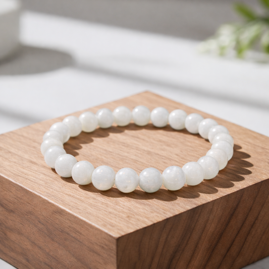 Moonstone Bracelet | Emotional Balance, Intuition & Inner Peace | Natural Crystal – DHIVARASHI