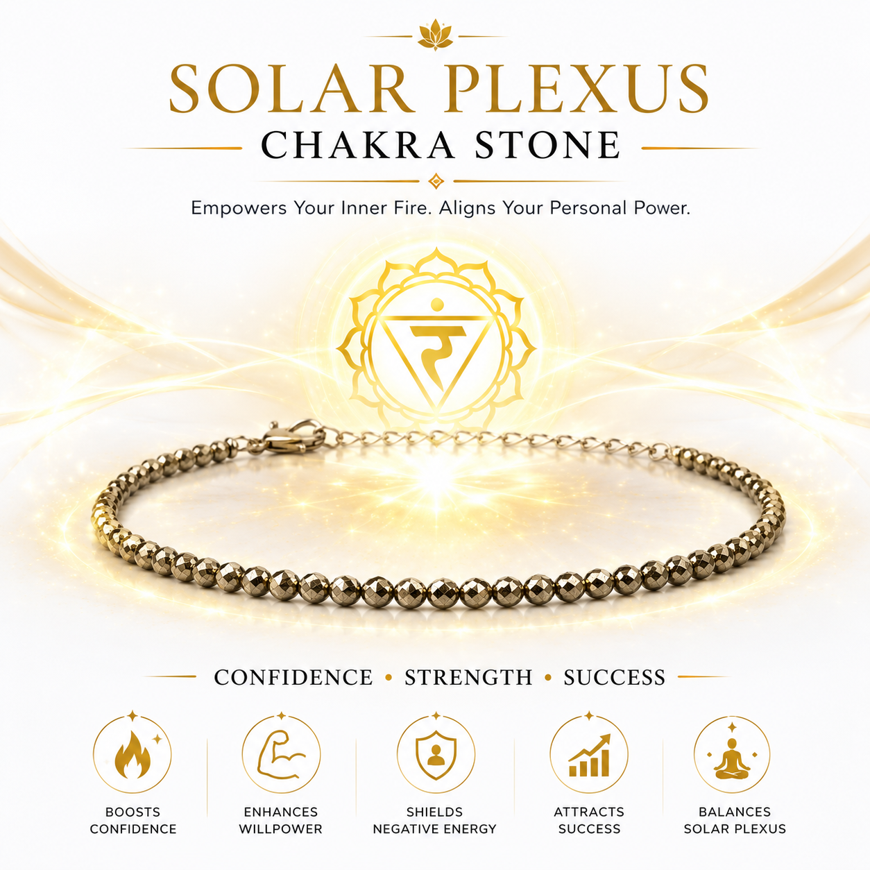 Raw Pyrite Anklet for Women — Natural Crystal Jewellery for Wealth & Protection | DHIVARASHI