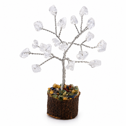 Clear Quartz Crystal Tree | Natural Healing Stone | Home Décor & Vastu Gift | Dhivarashi