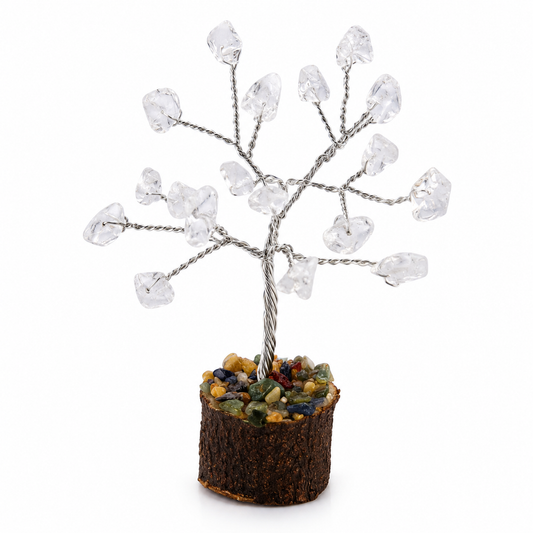 Clear Quartz Crystal Tree | Natural Healing Stone | Home Décor & Vastu Gift | Dhivarashi