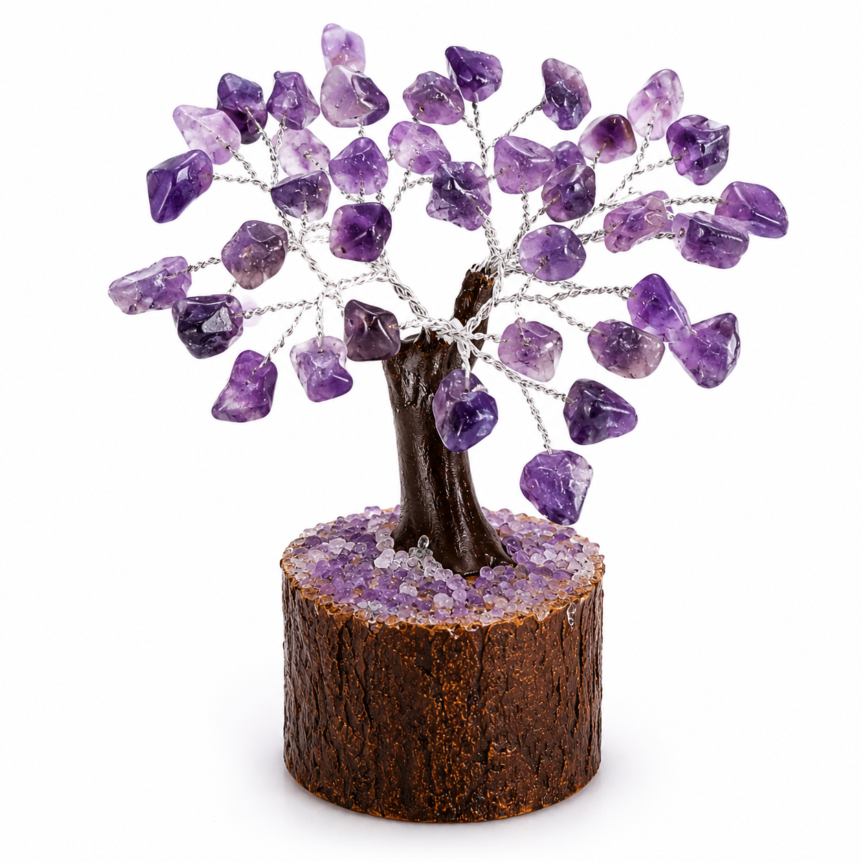 Amethyst Crystal Tree | Natural Healing Stone | Calm, Sleep & Spiritual Energy | Dhivarashi