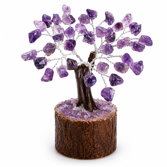 Amethyst Crystal Tree | Natural Healing Stone | Calm, Sleep & Spiritual Energy | Dhivarashi