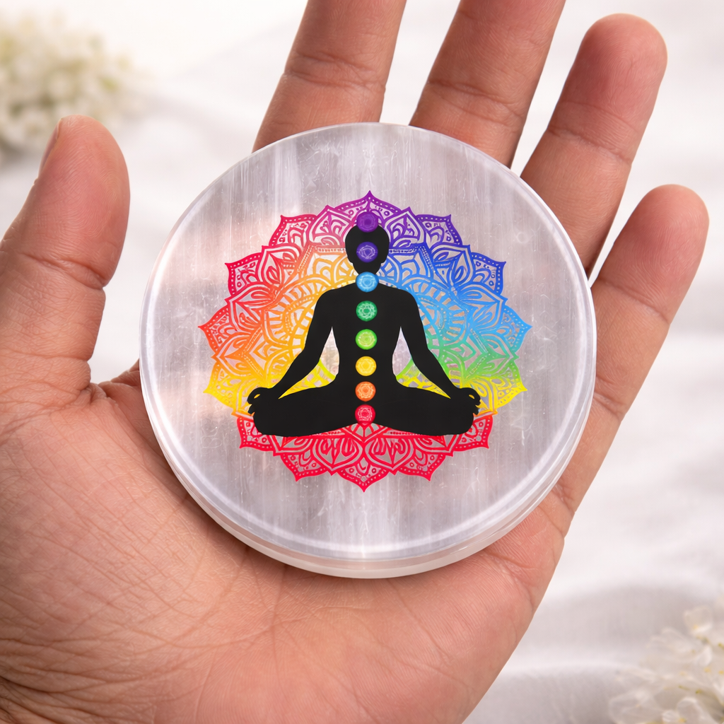 Selenite Energy Cleansing Plate