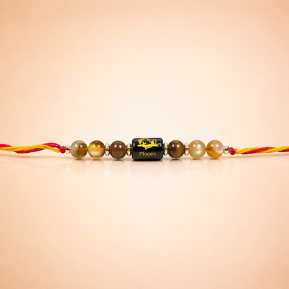 Zodiac Crystal Rakhi Bracelet