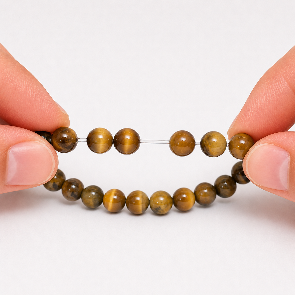 Natural Yellow Cat's Eye Crystal Bracelet – Lehsunia Gemstone for Protection & Clarity