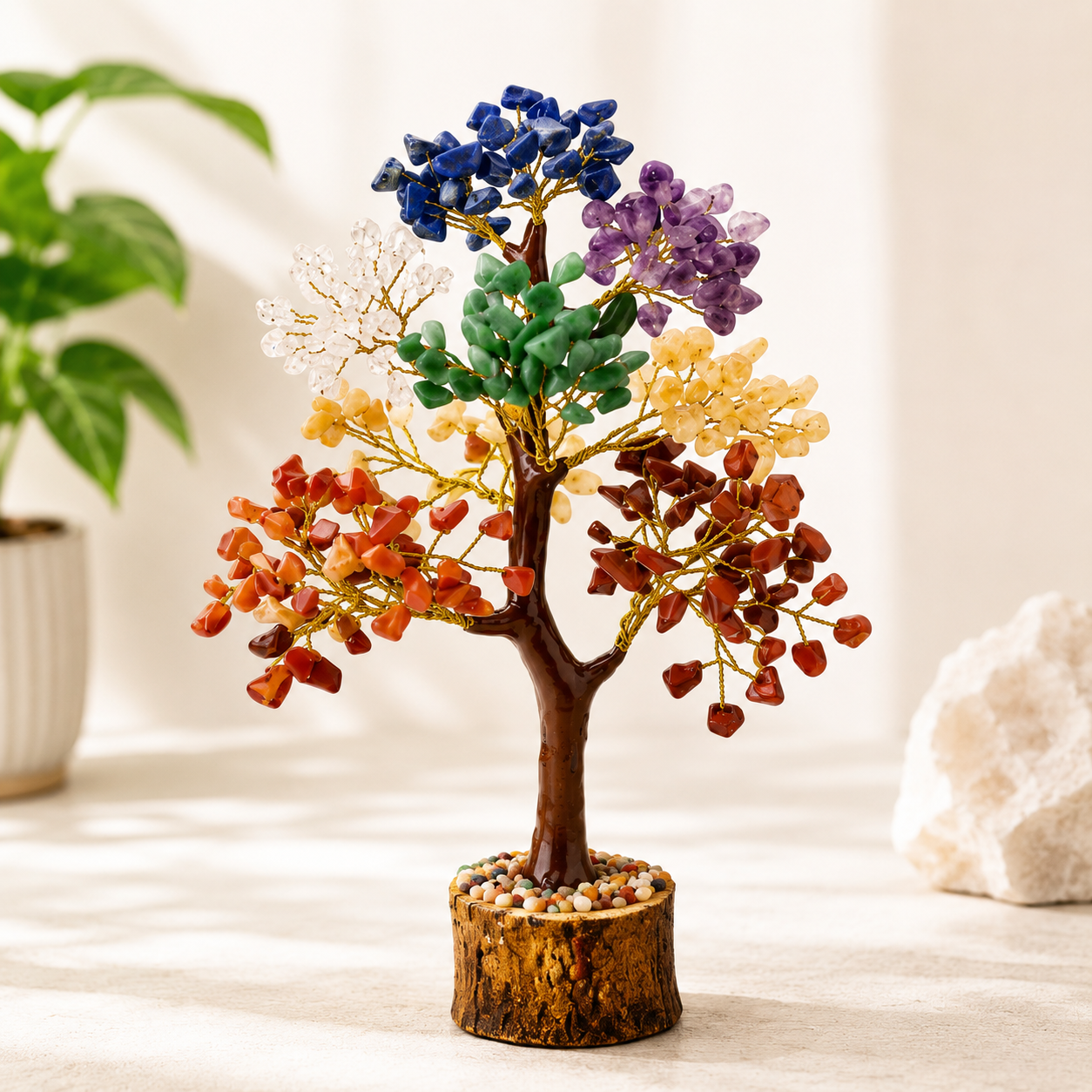 7 Chakra Crystal Tree – Natural Healing Crystal | Dhivarashi