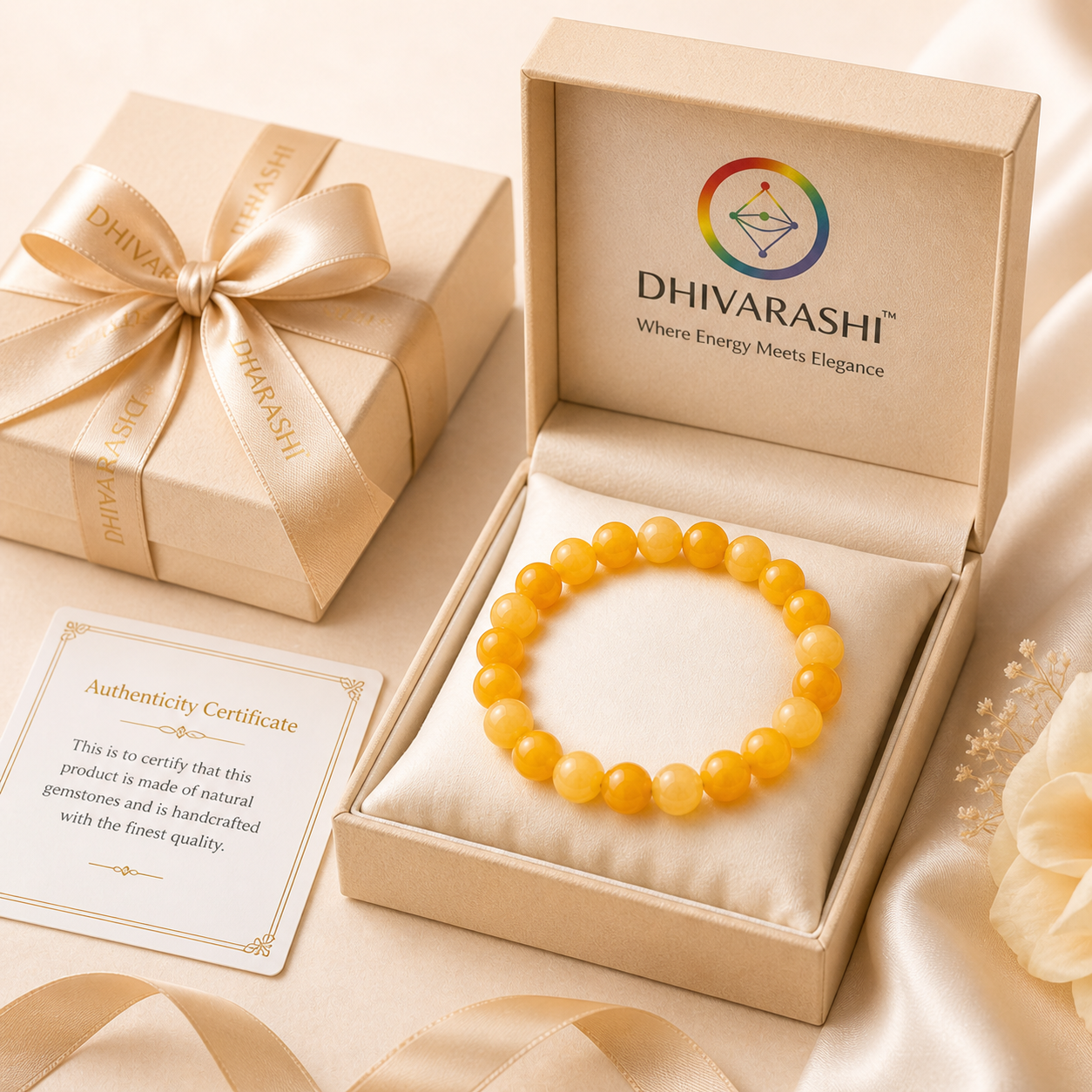 Yellow Aventurine Bracelet | Solar Plexus Chakra | Confidence, Prosperity & Crystal Healing – DHIVARASHI