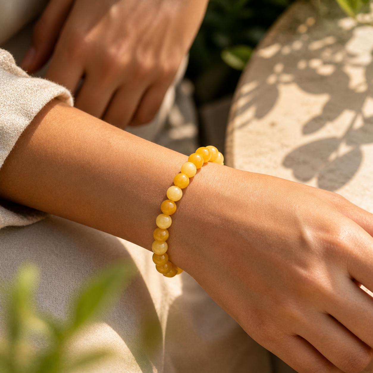 Yellow Aventurine Bracelet | Solar Plexus Chakra | Confidence, Prosperity & Crystal Healing – DHIVARASHI