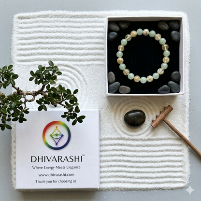 Green Aventurine & Citrine Bracelet | Luck, Abundance & Positive Energy | Natural Crystal – DHIVARASHI