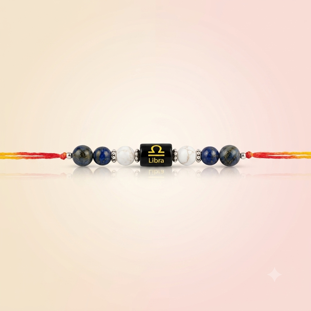 Zodiac Crystal Rakhi Bracelet
