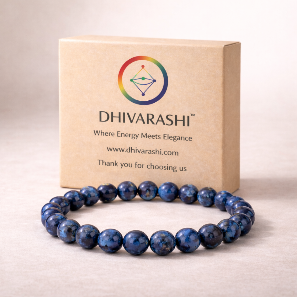 Lapis Lazuli Bracelet – Natural Blue Crystal for Wisdom, Clarity & Confidence