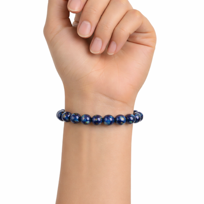 Lapis Lazuli Bracelet – Natural Blue Crystal for Wisdom, Clarity & Confidence